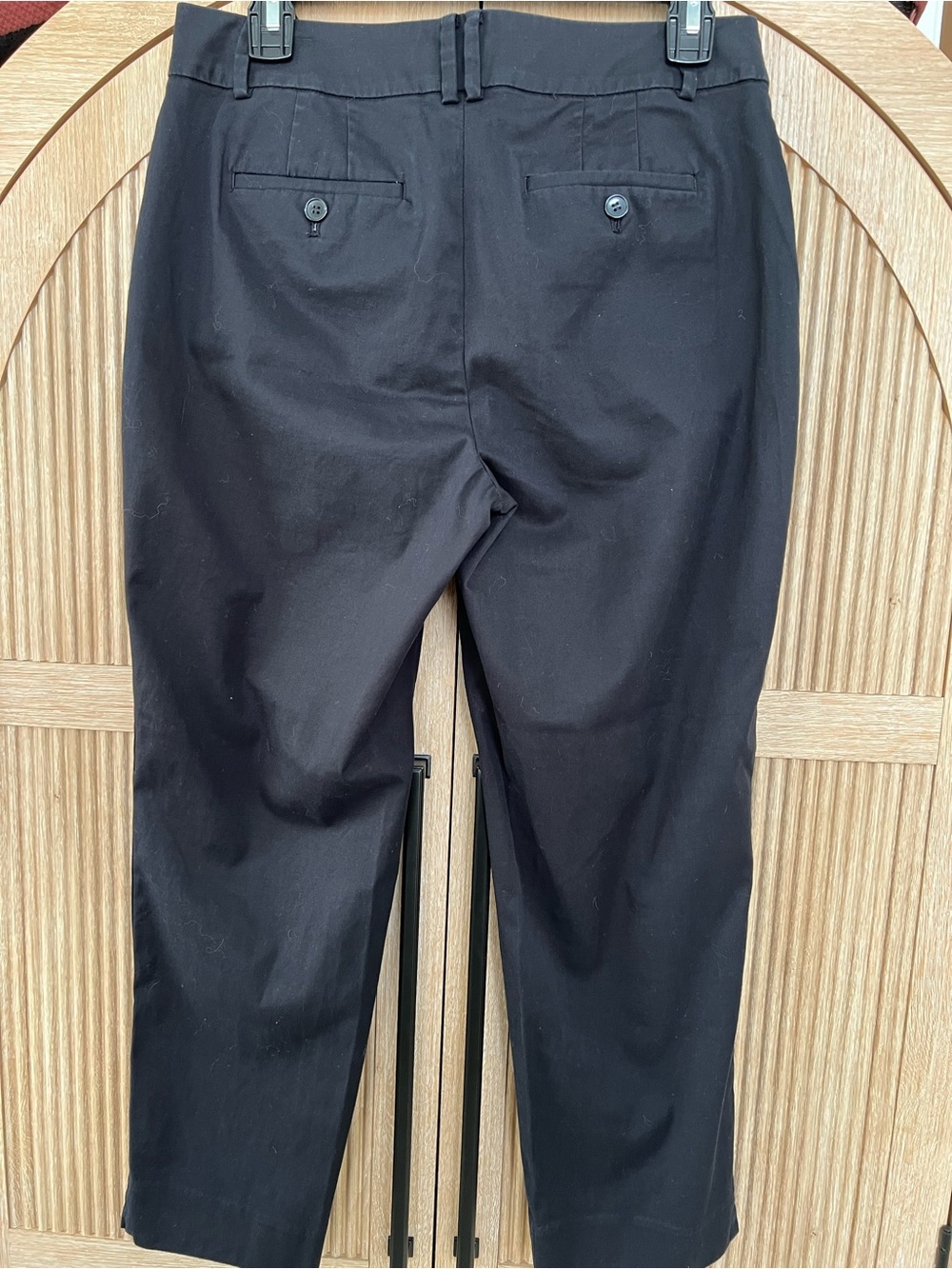 Talbots Black Perfect Crop Curvy cropped Pants Sz 4 - Picture 4 of 10